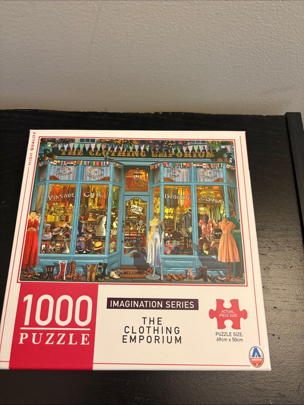 The Clothing Emporium 1000-Piece Puzzle - Red & Blue Box